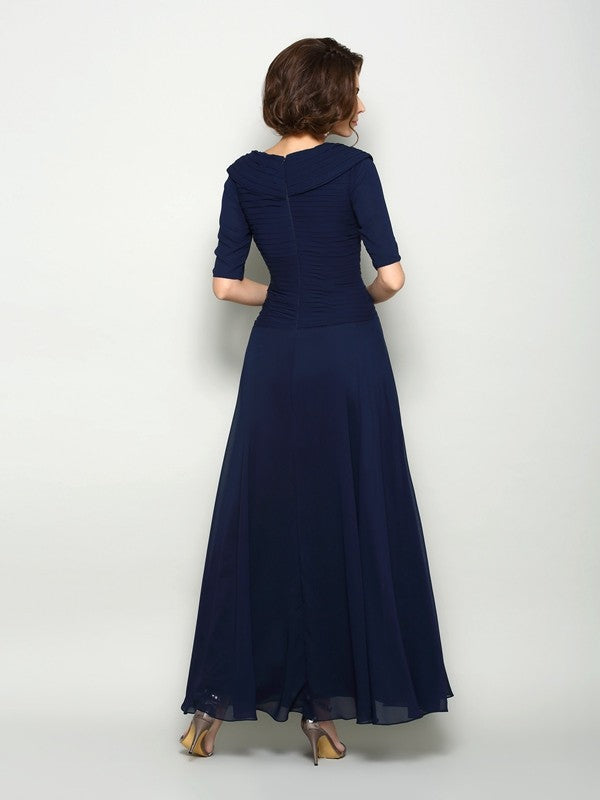 A-Line V-Neck Chiffon Dress - Chloe Dress