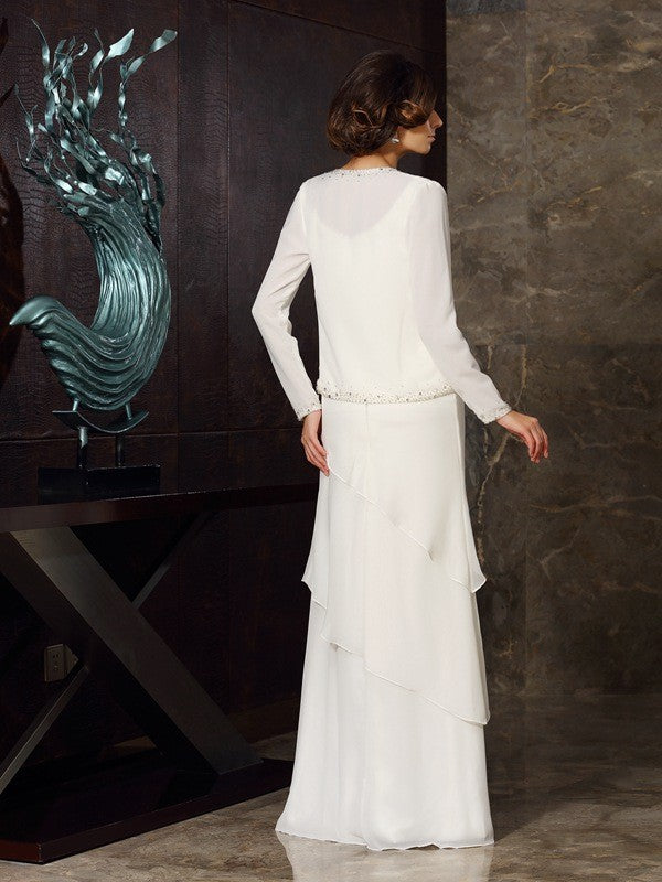 Sheath Chiffon Sleeveless Dress - Chloe Dress