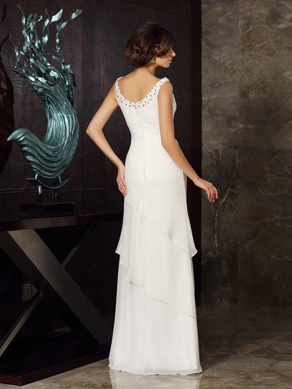 Sheath Chiffon Sleeveless Dress - Chloe Dress