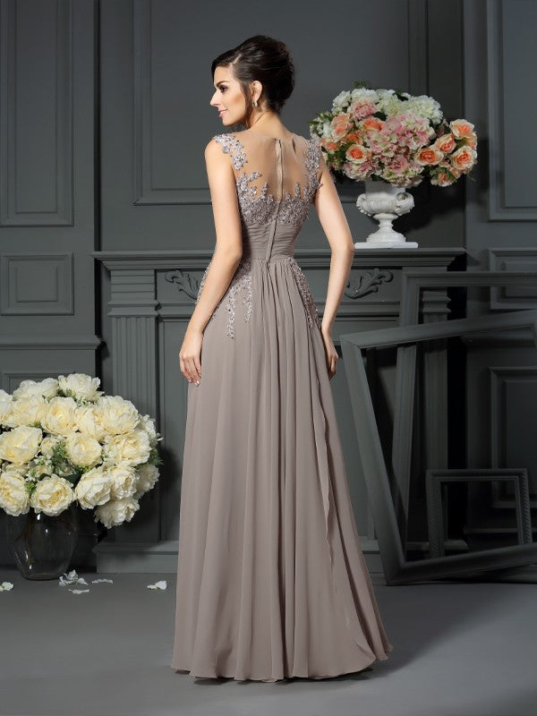 A-Line Chiffon Sleeveless Dress - Chloe Dress