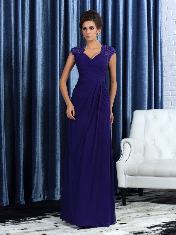 Mermaid V-Neck Chiffon Sleeveless Dress - Chloe Dress