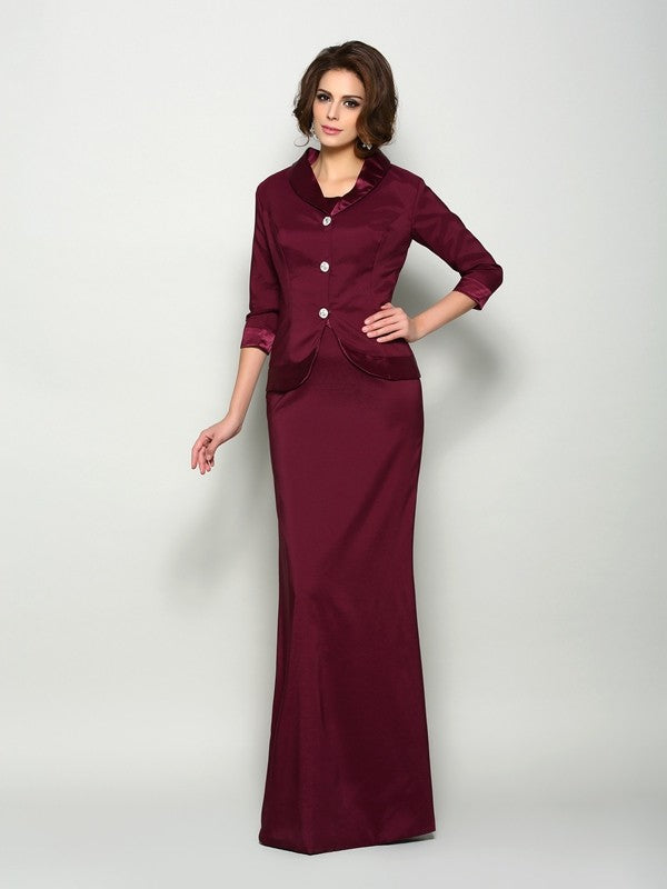A-Line Square Neck Satin Sleeveless Dress - Chloe Dress