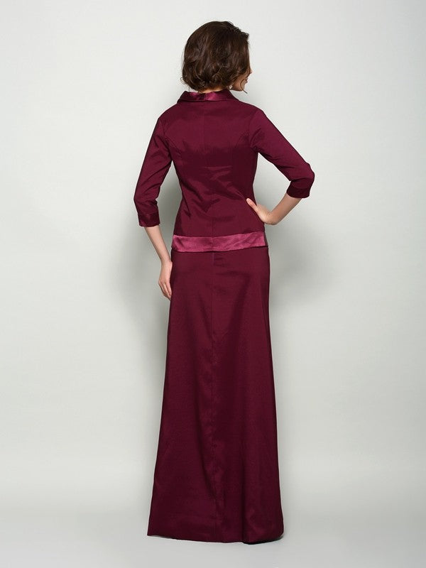 A-Line Square Neck Satin Sleeveless Dress - Chloe Dress