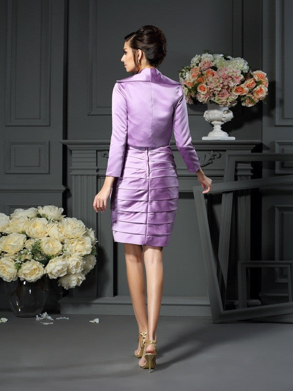 Sheath Satin Sleeveless Mini Dress - Chloe Dress