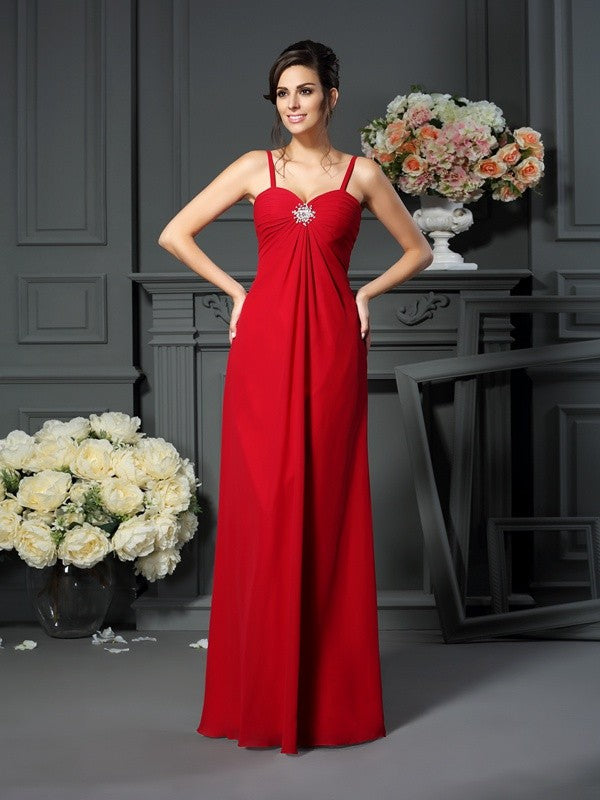 A-Line Spaghetti Strap Chiffon Sleeveless Dress - Chloe Dress
