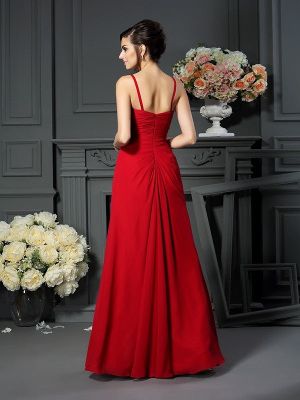 A-Line Spaghetti Strap Chiffon Sleeveless Dress - Chloe Dress