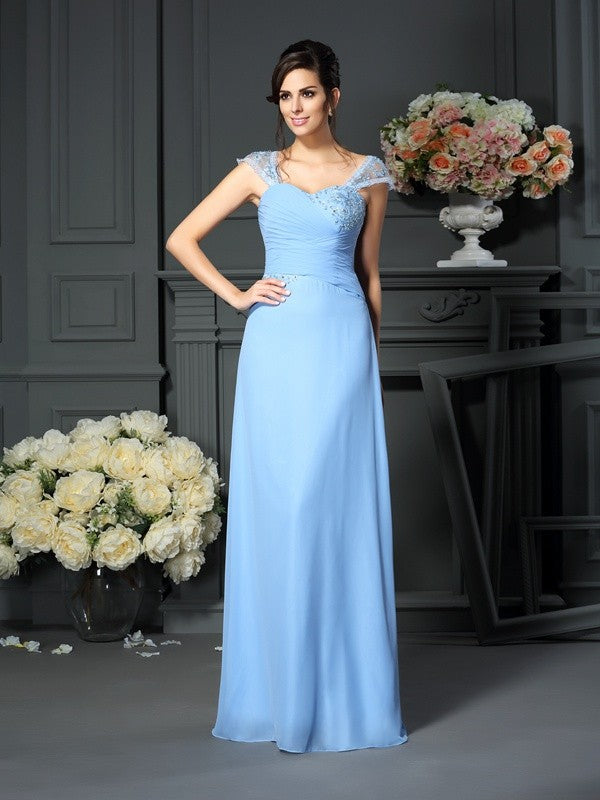 Sheath Chiffon Sleeveless Pleated Dress - Chloe Dress