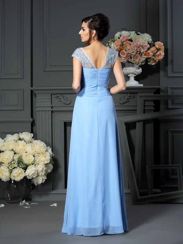 Sheath Chiffon Sleeveless Pleated Dress - Chloe Dress