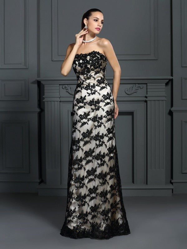Sheath Strapless Satin Sleeveless Dress - Chloe Dress