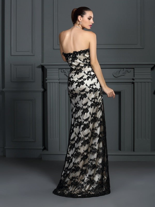 Sheath Strapless Satin Sleeveless Dress - Chloe Dress