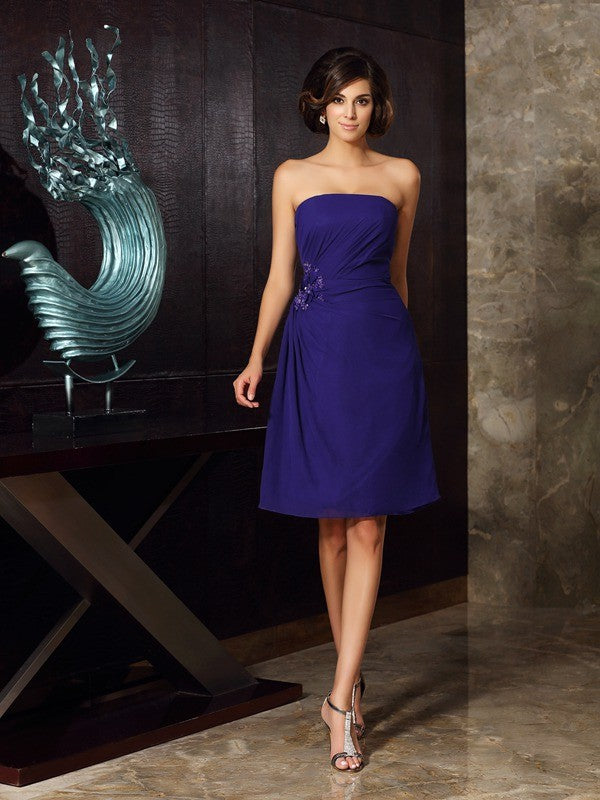 A-Line Sweetheart Chiffon Sleeveless Mini Dress - Chloe Dress