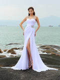 Sheath Chiffon Sleeveless Wedding Dress - Chloe Dress