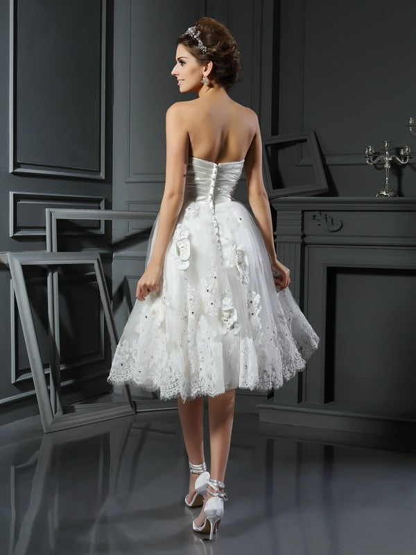 A-Line Sweetheart Satin Sleeveless Mini Wedding Dress - Chloe Dress