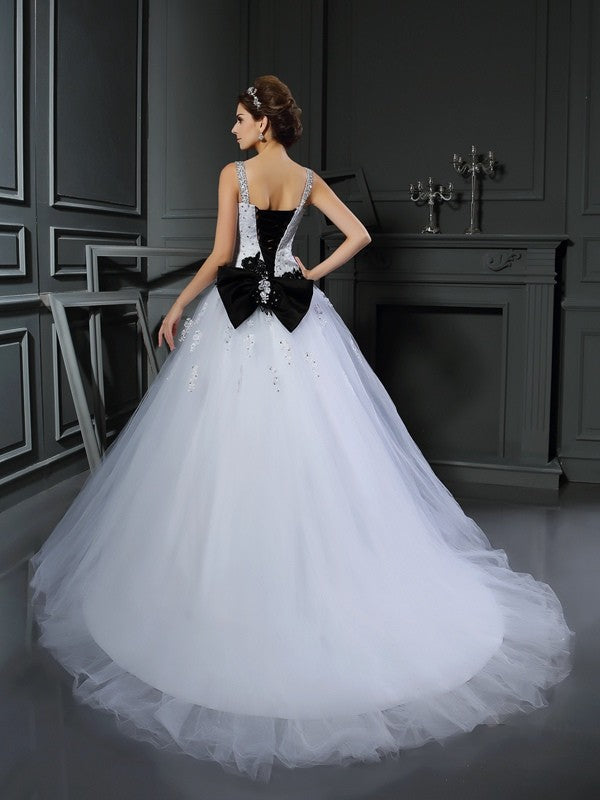 Ball Gown Tulle Sleeveless Wedding Gown - Chloe Dress