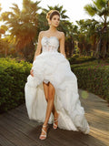 A-Line Sweetheart Organza Sleeveless Wedding Dress - Chloe Dress