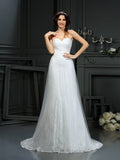 A-Line Sweetheart Sleeveless Pleated Wedding Dress - Chloe Dress