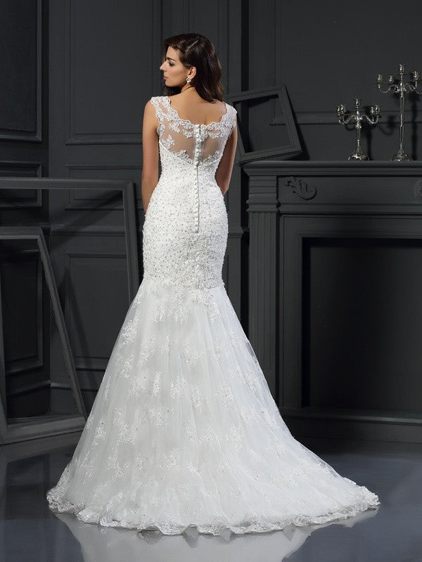 Mermaid Tulle Short Sleeve Applique Mini Wedding Dress - Chloe Dress