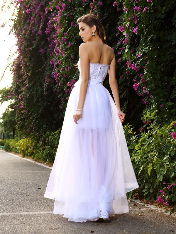 Mermaid Sweetheart Tulle Sleeveless Applique Wedding Dress - Chloe Dress