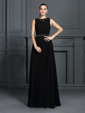 A-Line Chiffon Sleeveless Pleated Dress - Chloe Dress