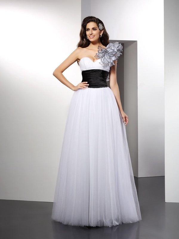A-Line One-Shoulder Sleeveless Dress - Chloe Dress