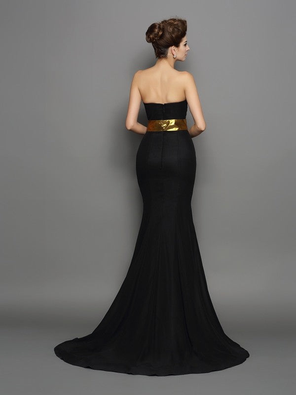 Mermaid Sweetheart Chiffon Sleeveless Dress - Chloe Dress