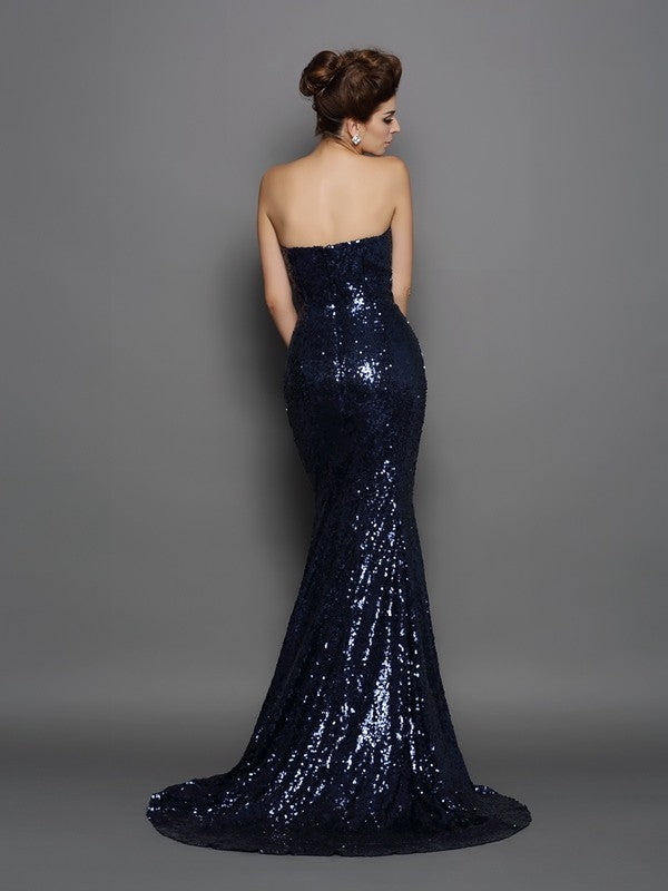 Mermaid Sweetheart Sequin Sleeveless Dress - Chloe Dress