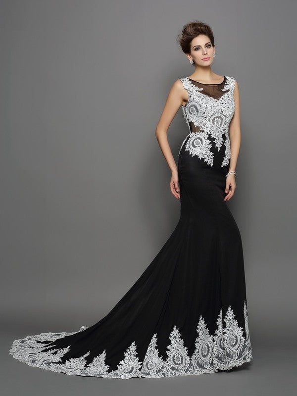 Mermaid Chiffon Sleeveless Dress - Chloe Dress