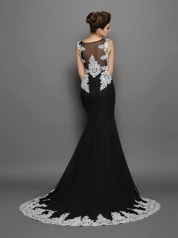 Mermaid Chiffon Sleeveless Dress - Chloe Dress