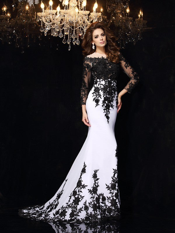 Sheath Chiffon Long Sleeve Dress - Chloe Dress