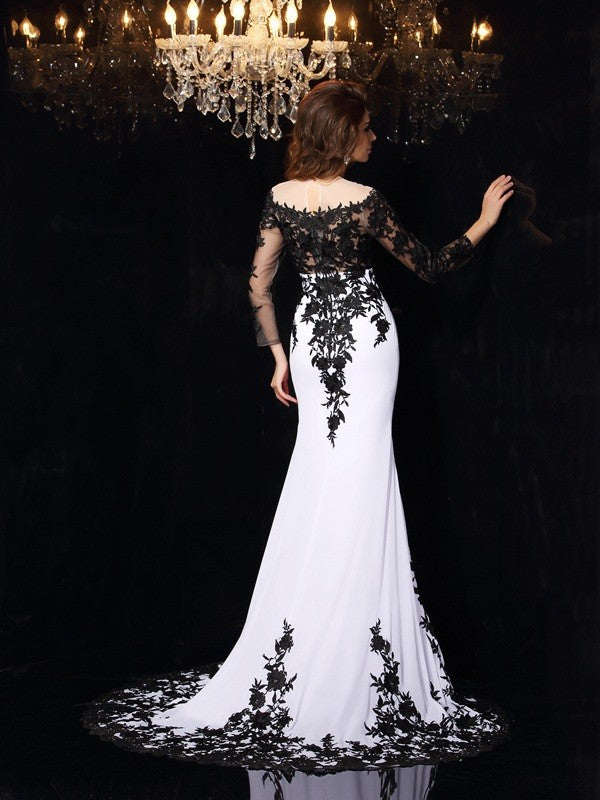 Sheath Chiffon Long Sleeve Dress - Chloe Dress