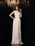 Mermaid Chiffon Sleeveless Tea-Length Dress - Chloe Dress