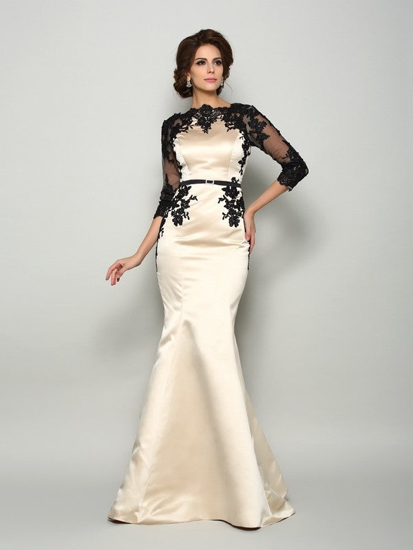 Mermaid Satin Tea-Length Dress - Chloe Dress
