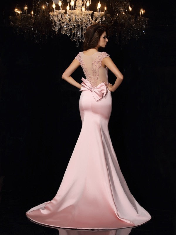 Mermaid Satin Sleeveless Dress - Chloe Dress