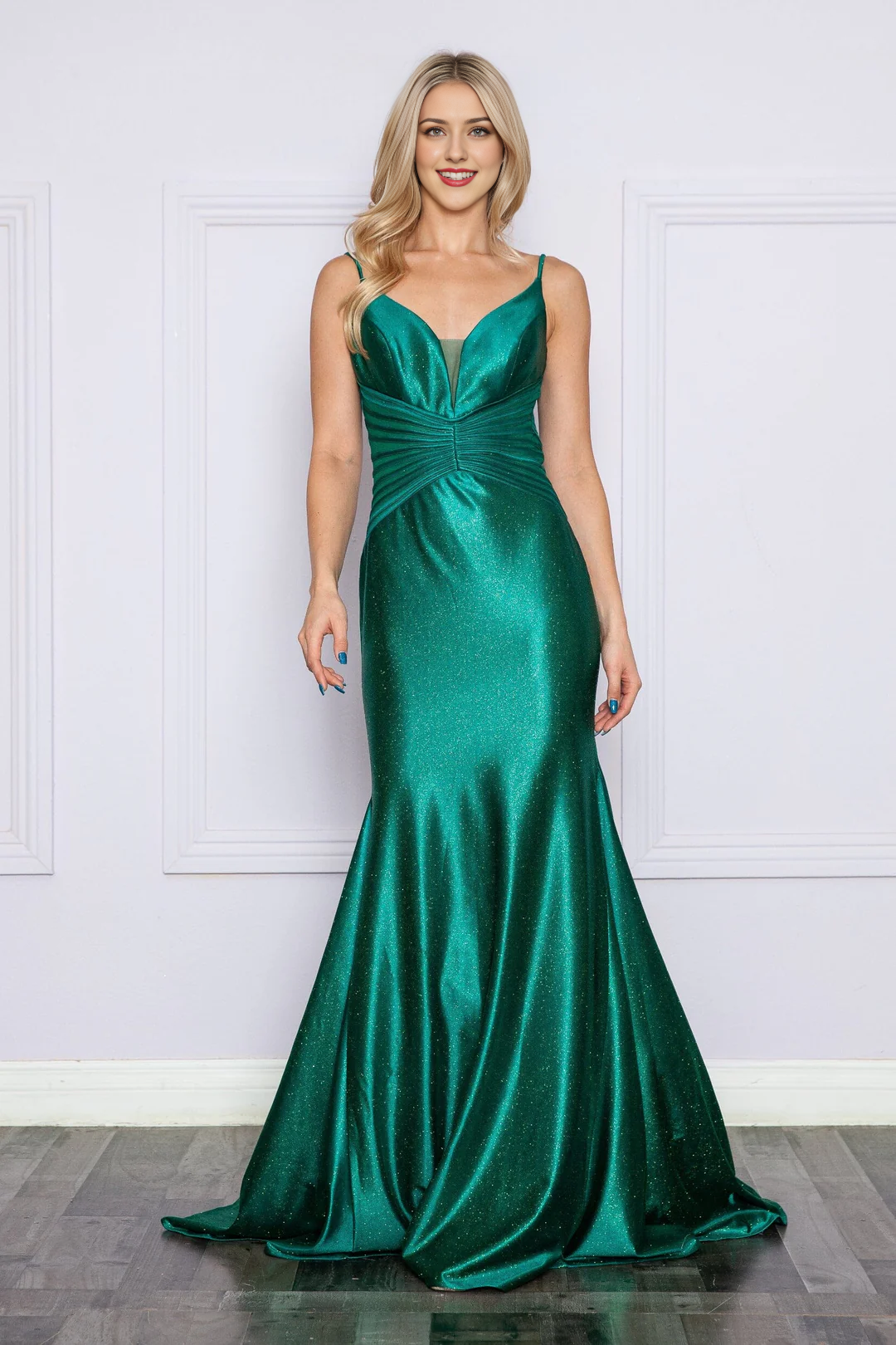 V-Neck Long Sleeve Dress - Chloe Dress