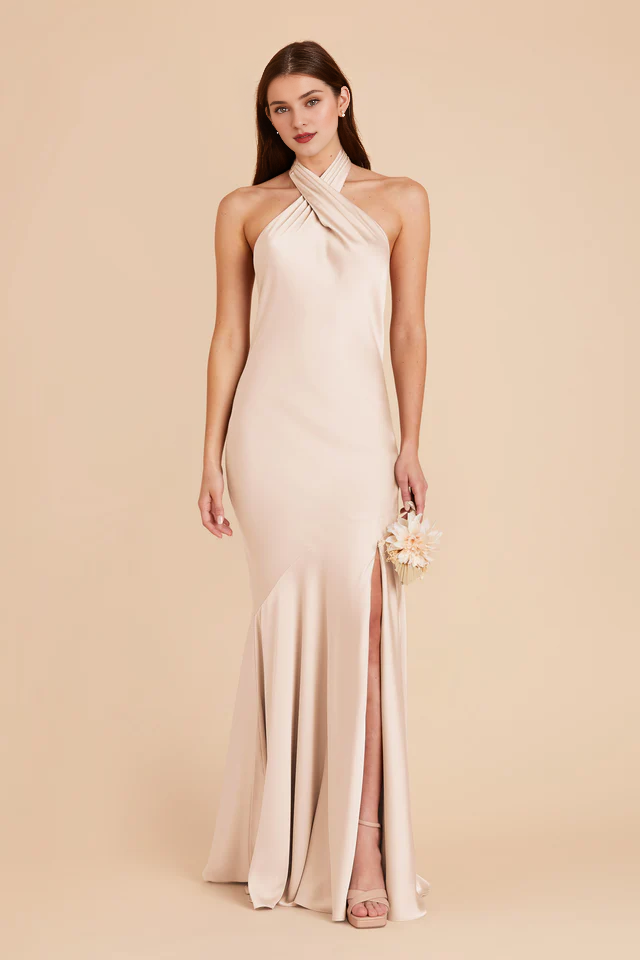A-Line High Slit Wedding Dress - Chloe Dress