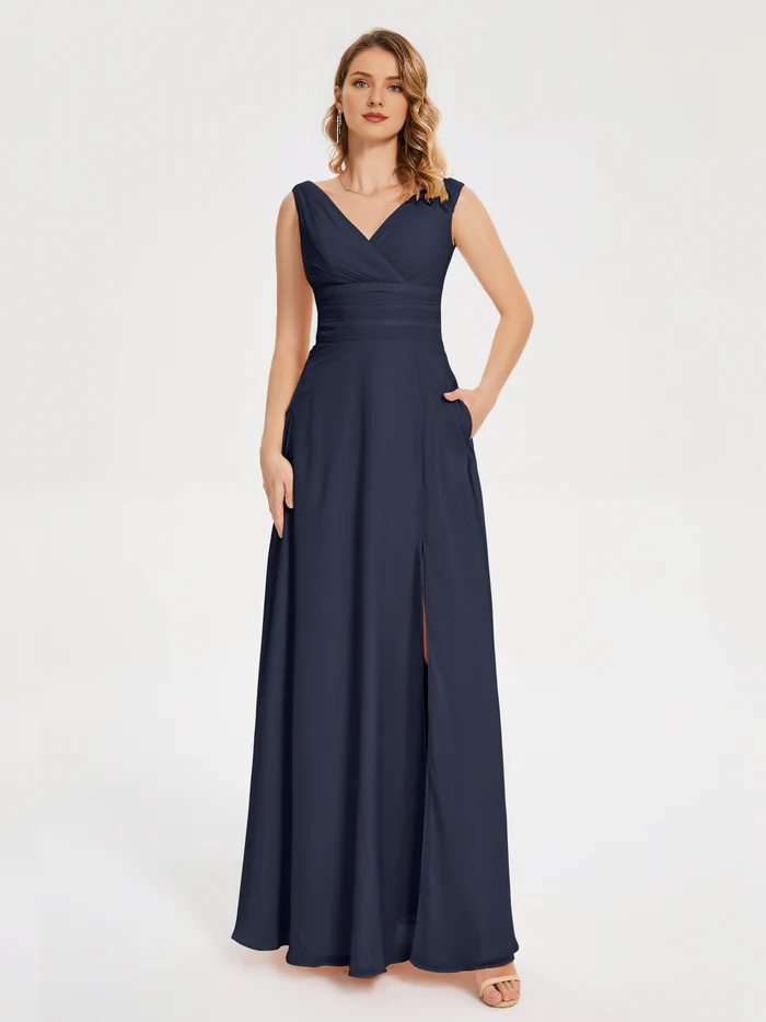 V-Neck Mini Wedding Dress - Chloe Dress