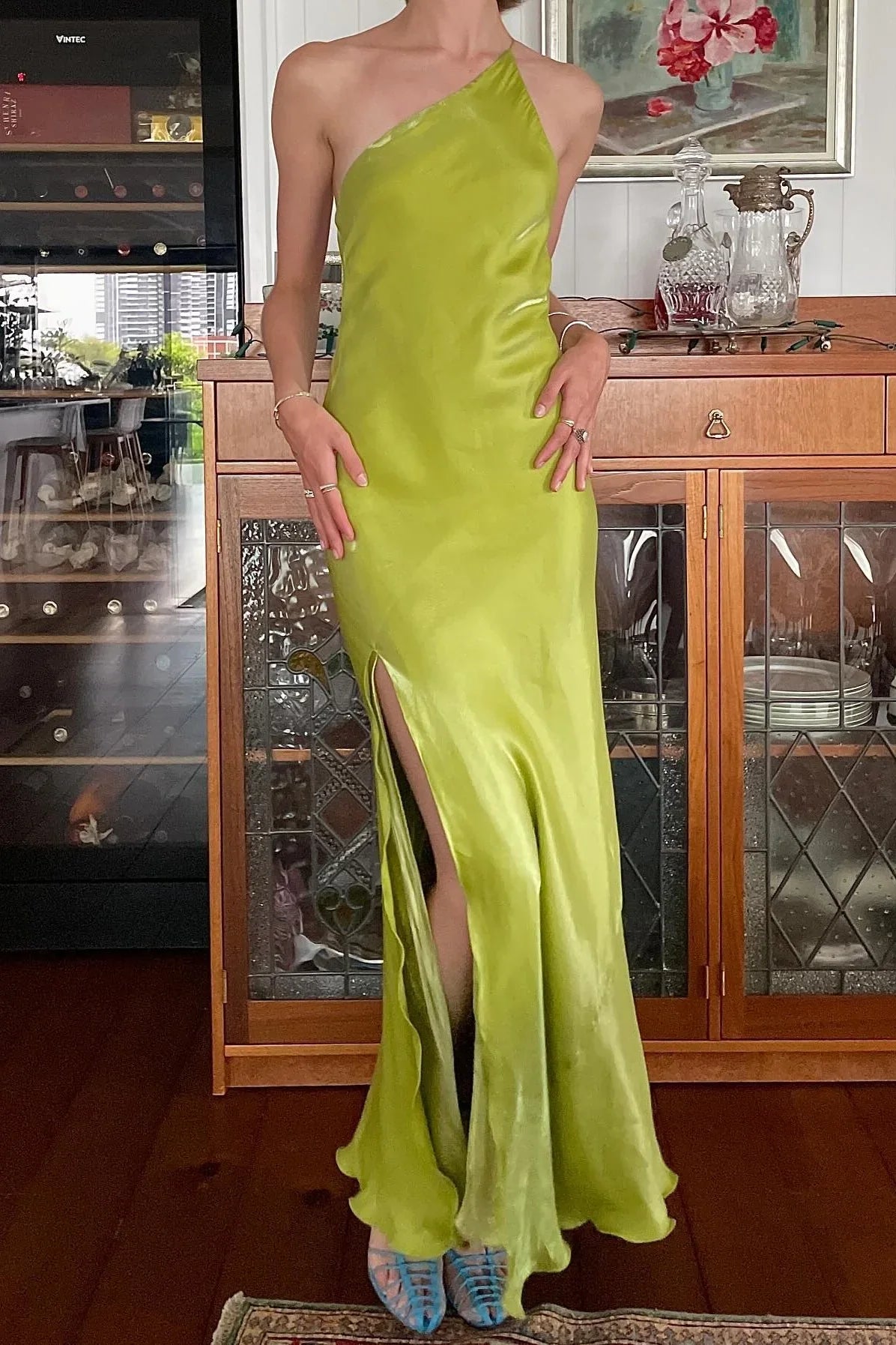 Green One-Shoulder Prom Dress - Chloe Dress