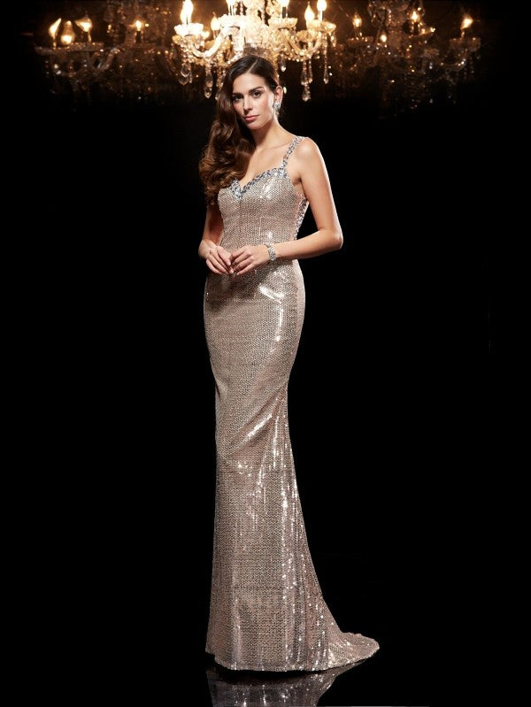 Sheath Sequin Sleeveless Dress - Chloe Dress