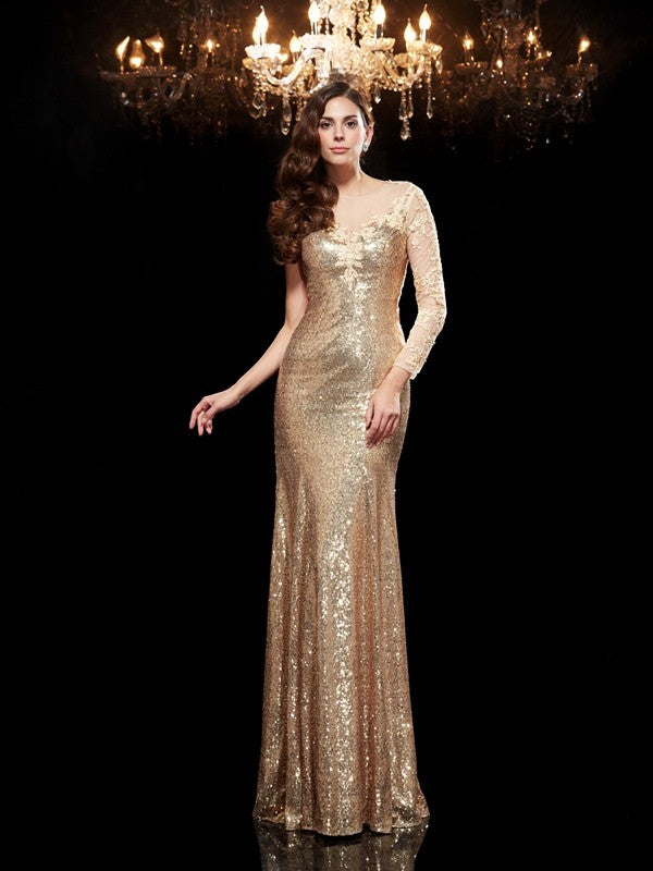 Mermaid Lace Three-Quarter Sleeve Dress - Chloe Dress