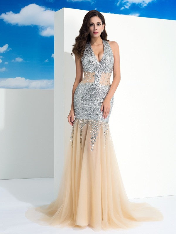 Sheath Halter Sleeveless Dress - Chloe Dress