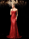Sheath Sweetheart Sequin Sleeveless Dress - Chloe Dress