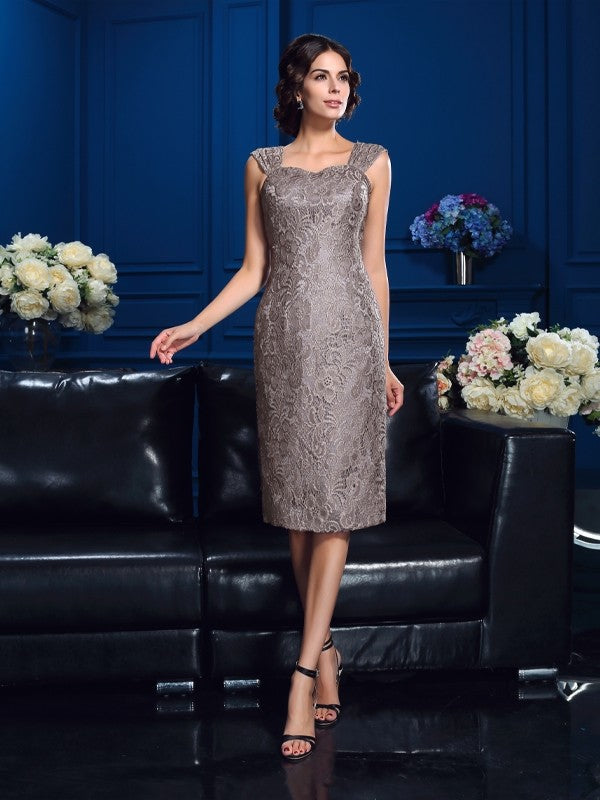 Sheath Chiffon Sleeveless Tea-Length Dress - Chloe Dress