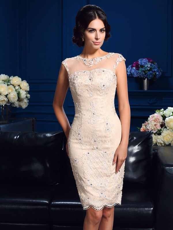 Sheath Lace Sleeveless Mini Dress - Chloe Dress