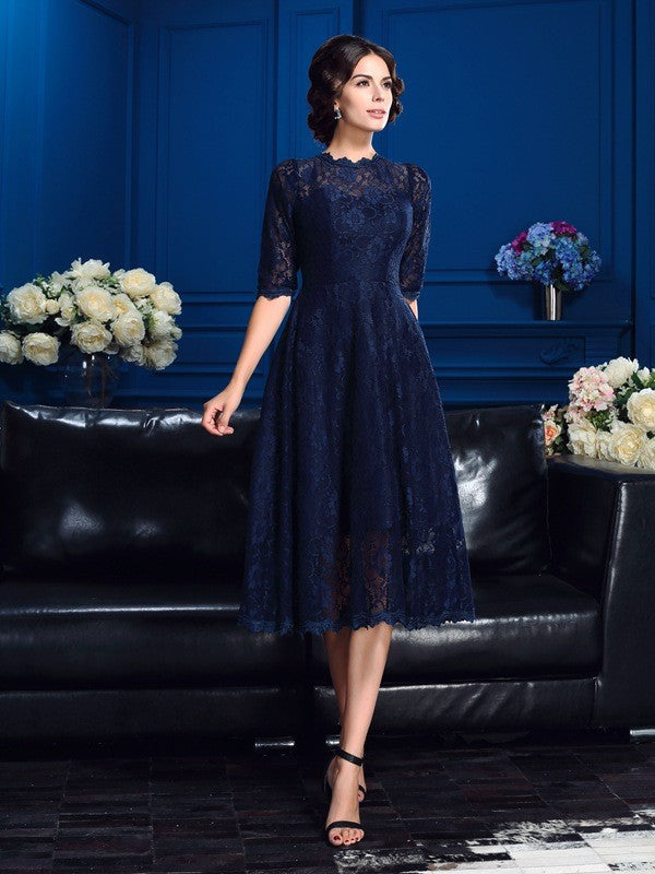 A-Line Lace Mini Dress - Chloe Dress