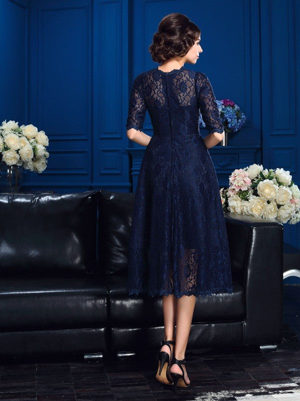 A-Line Lace Mini Dress - Chloe Dress