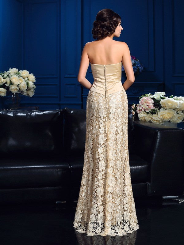 A-Line Strapless Lace Sleeveless Dress - Chloe Dress