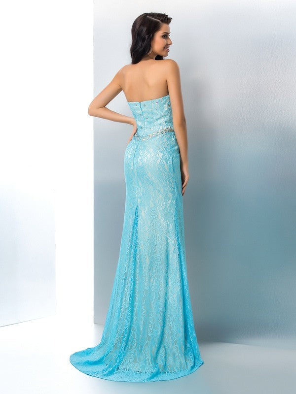 Mermaid Sweetheart Lace Long Sleeve Dress - Chloe Dress