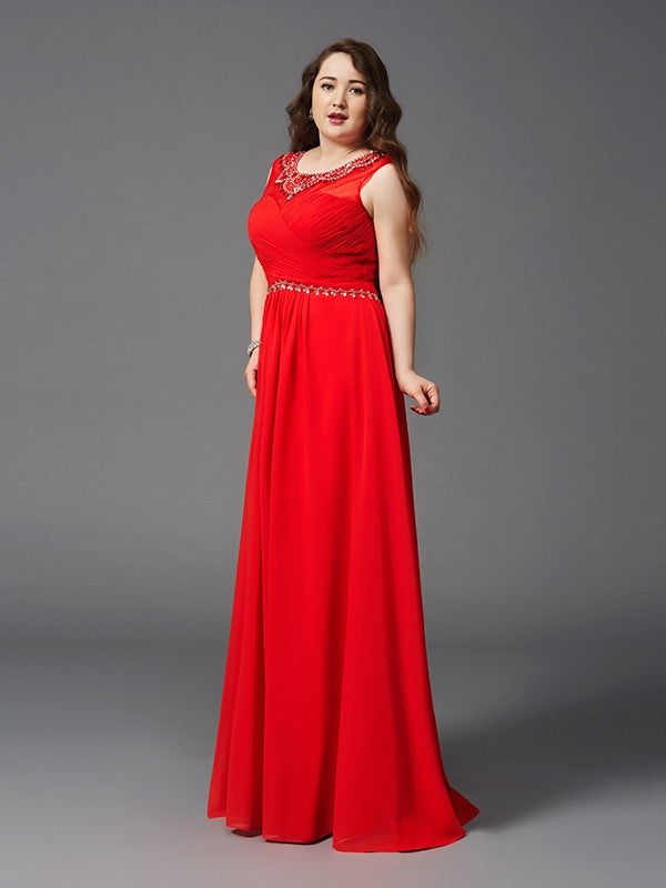 A-Line Chiffon Sleeveless Dress - Chloe Dress