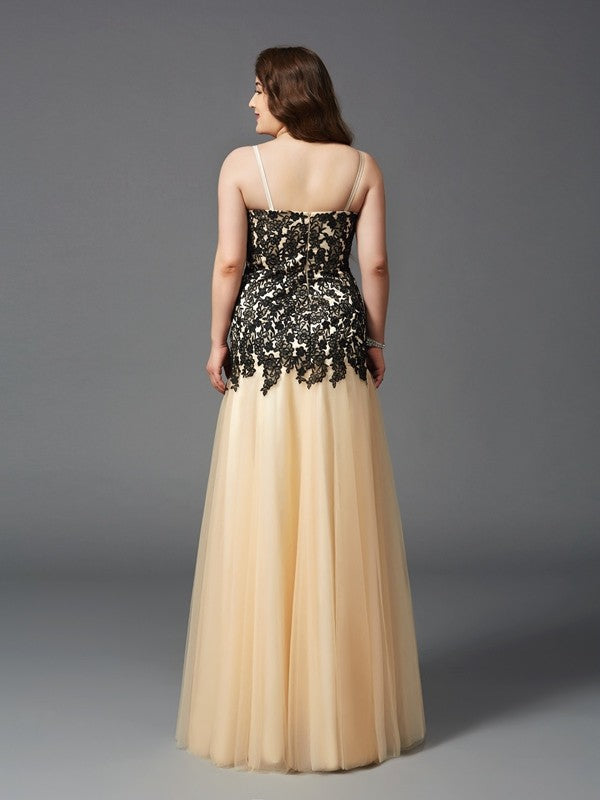Sheath Spaghetti Strap Sleeveless Applique Dress - Chloe Dress