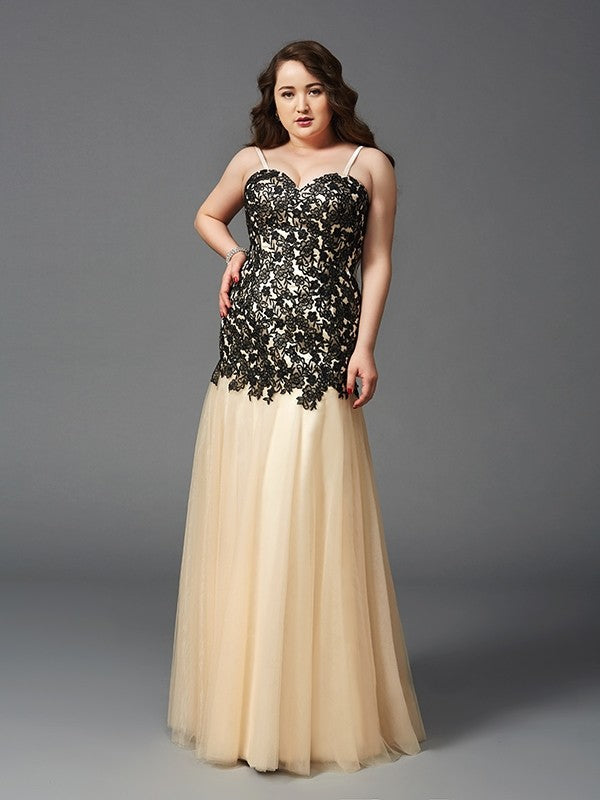 Sheath Spaghetti Strap Sleeveless Applique Dress - Chloe Dress